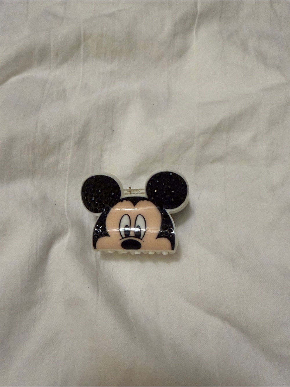 Disney Mickey Mouse Kids Hair Clip in Black and Cream